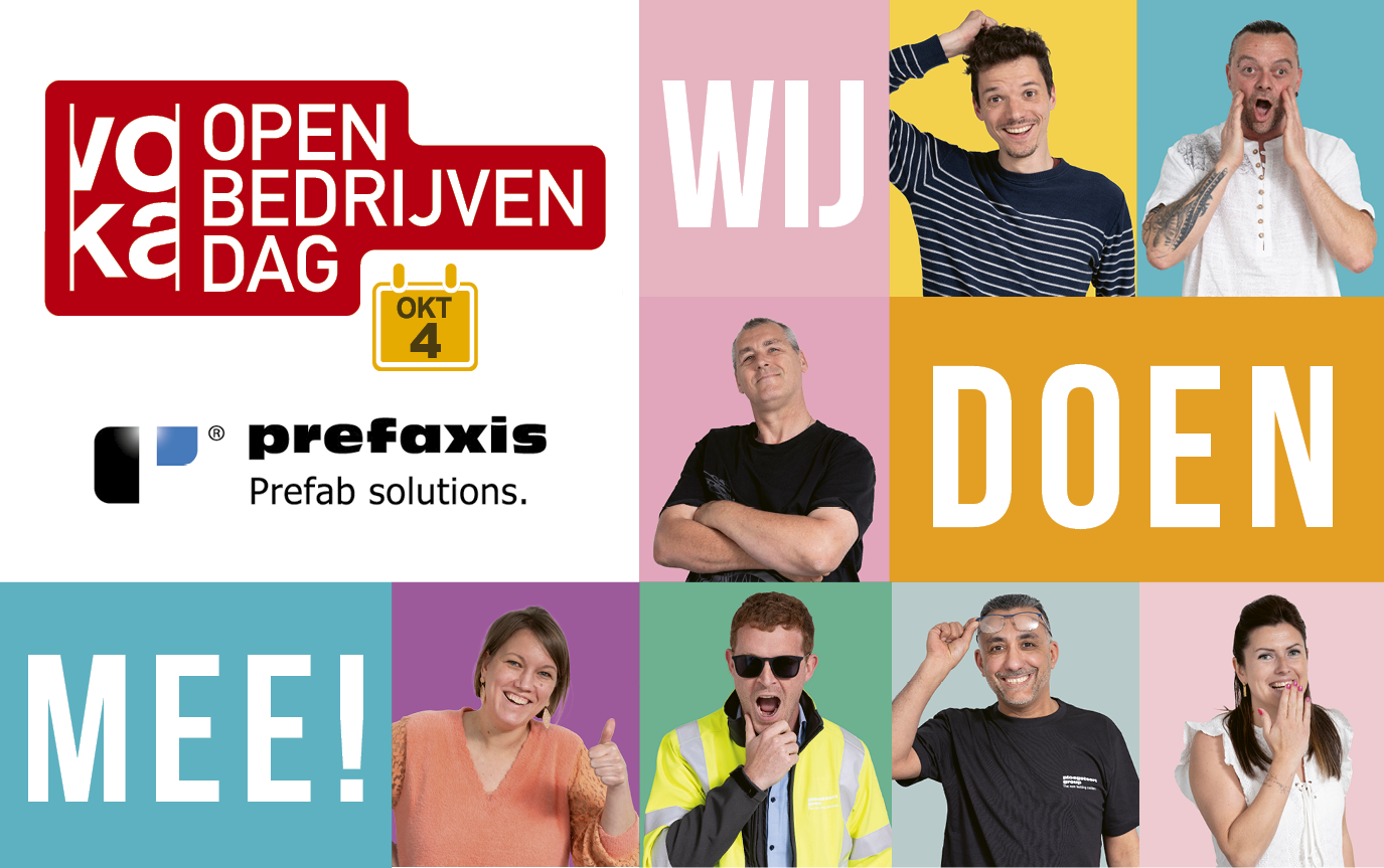 Prefaxis Zonnebeke opent de deuren tijdens Open Bedrijvendag